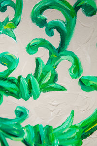 Green Menorah / Original Painting